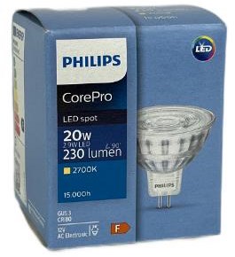 Afbeelding laden in galerijviewer, Philips led spot gu5.3 12v 2,9-20w 2700k - led3515
