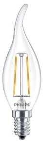 Afbeelding laden in galerijviewer, Philips led tipkaars e14 2-25w 2700k filament helder - led3723
