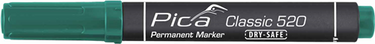 Pica 520 36 permanent marker | 1-4mm | rond | groen | 10 stuks - pi52036