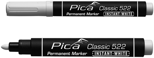 Afbeelding laden in galerijviewer, Pica 522 52 permanent marker | 1-4mm | ronde punt | wit | 10 stuks - pi52252
