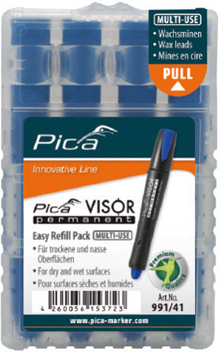 Afbeelding laden in galerijviewer, Pica 991 41 visor permanent navulling | blauw - pi99141
