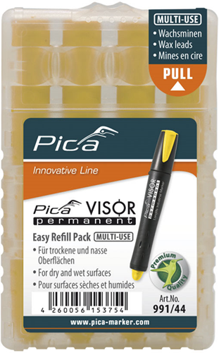 Afbeelding laden in galerijviewer, Pica 991 44 visor permanent navulling | geel - pi99144
