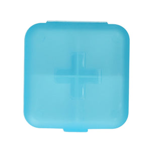 Jvdl pillendoos plus 4 vakken blauw