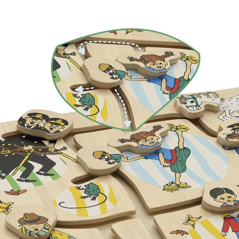 Afbeelding laden in galerijviewer, Ngk pippi laous - houten schuifpuzzel
