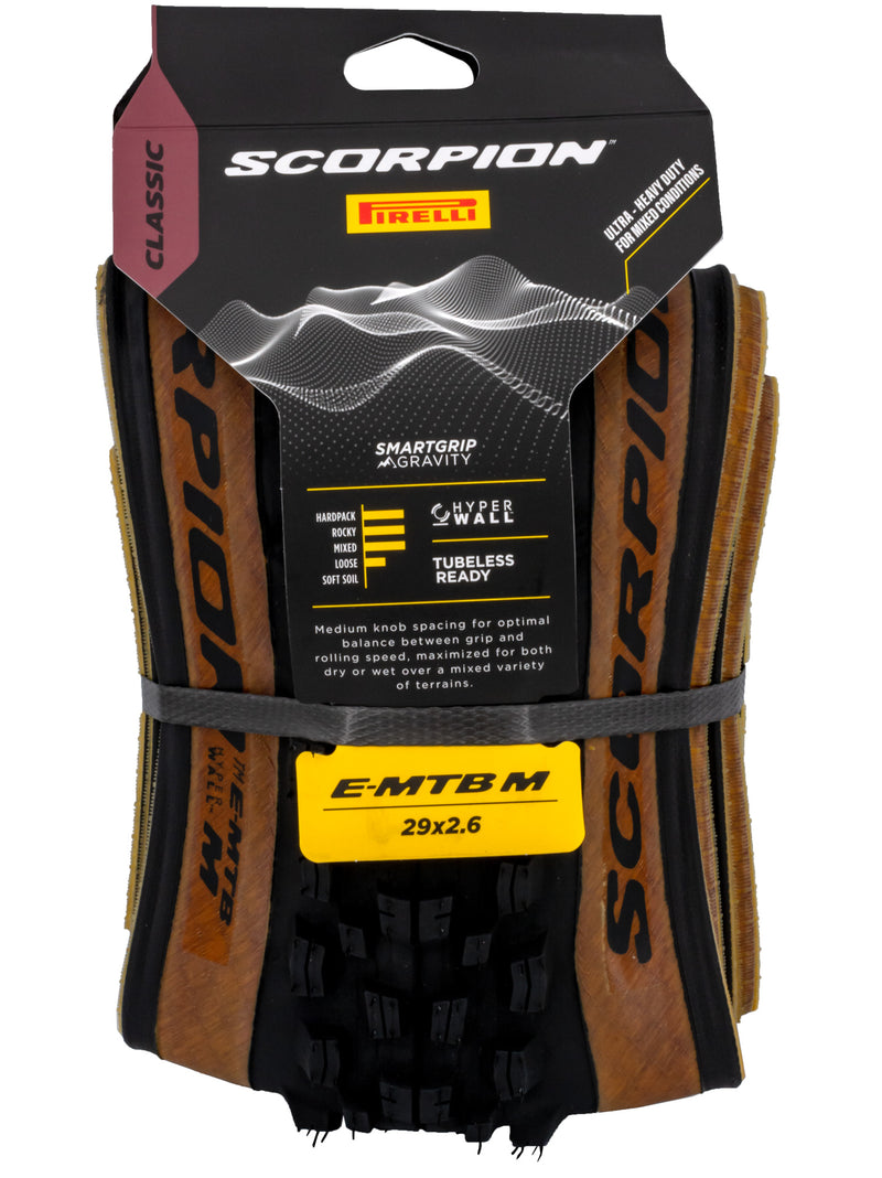 Afbeelding laden in galerijviewer, Pirelli scorpion™ e-mtb m - mixed terrain classic 29x2.6 hyperwall folding tire
