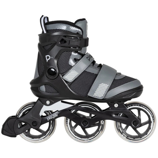 Playlife gt 110 fitness inlineskates zwart grijs maat 47