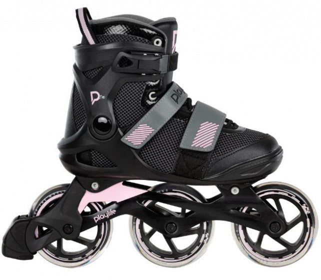 Afbeelding laden in galerijviewer, Playlife fitness gt 110 inline skates 80a zwart roze maat 41
