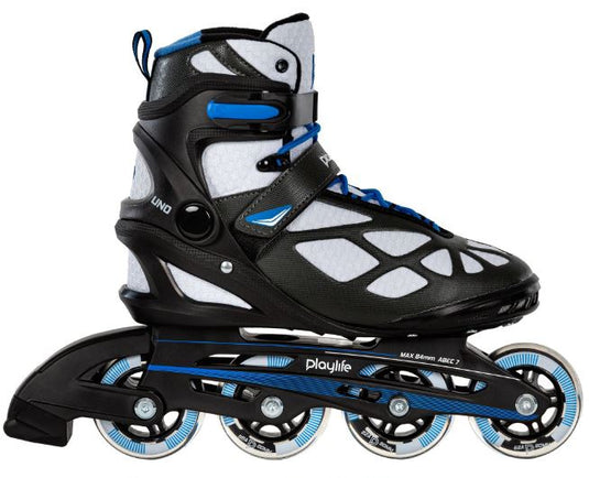 Playlife Inline skates Black 80 softboot 82A zwart maat 45