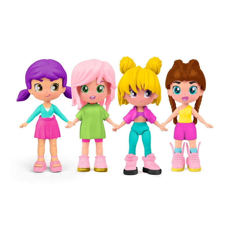 Afbeelding laden in galerijviewer, Pinypon top girl 11cm met deco mini tattoos
