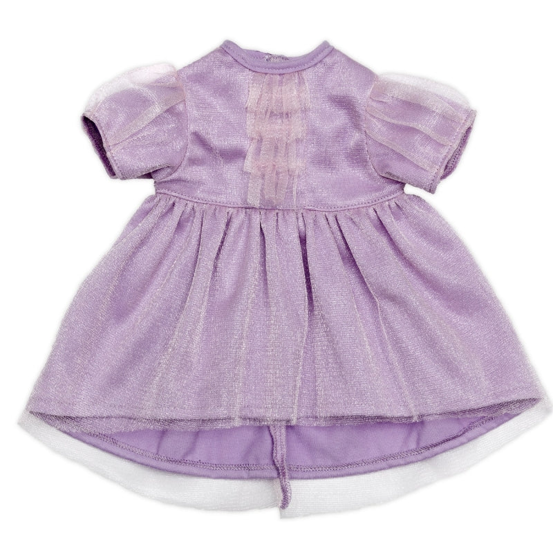 Afbeelding laden in galerijviewer, Skrallan poppenkleding feestjurk paars (36-40cm)
