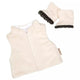 Skrallan poppenkleding vest en laarzen (36-40cm)