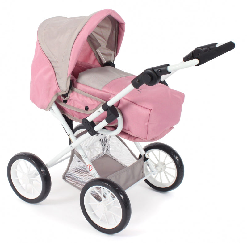 Afbeelding laden in galerijviewer, Bayer chic poppenwagen leni combi (roze taupe beer)
