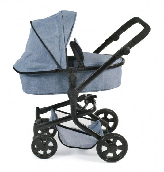 Bayer chic poppenwagen mika combi (jeans blauw)