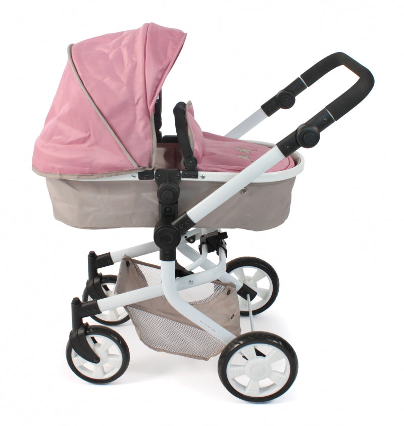 Afbeelding laden in galerijviewer, Bayer chic poppenwagen mika combi (roze taupe beer)
