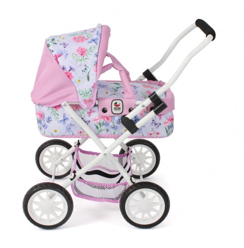 Afbeelding laden in galerijviewer, Bayer chic poppenwagen smarty (bloemen wit roze)
