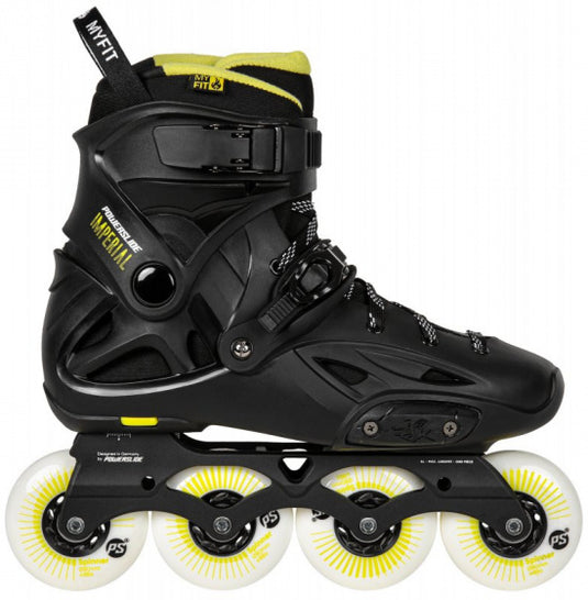 Powerslide Inline skates Imperial One 88A hardboot zwart mt 45 46