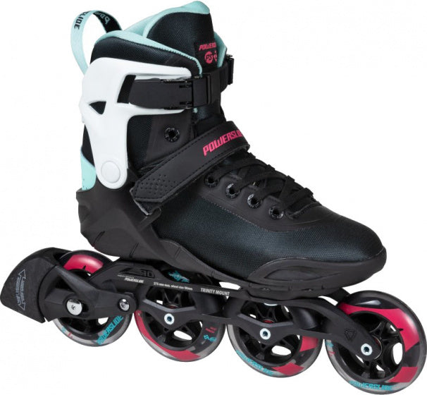 Afbeelding laden in galerijviewer, Powerslide Inline skates Radon Teal 90 softboot 83A zwart mt 38
