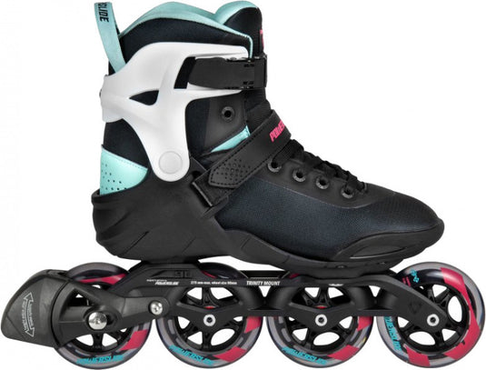 Powerslide Inline skates Radon Teal 90 softboot 83A zwart mt 38