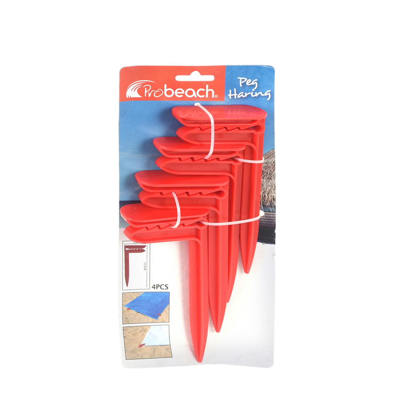 Afbeelding laden in galerijviewer, Imp pro beach haring rood 4 stuks
