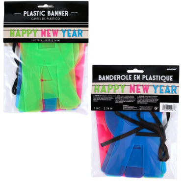 Amscan letterslinger happy new year neon 274 cm | 36 stuks