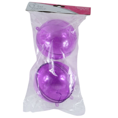 Afbeelding laden in galerijviewer, Miss france hangerbal paars 10 cm set van 2 | 24 stuks
