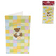 Kaarten teddybeer 17 cm diy set van 6 | 24 stuks