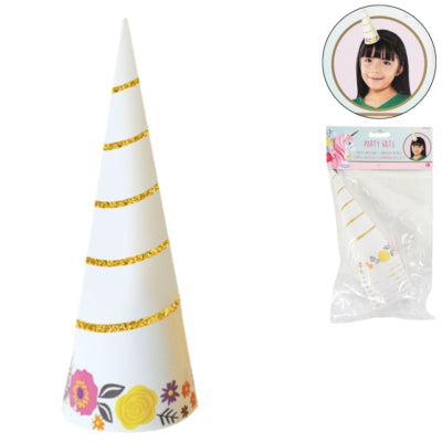 Afbeelding laden in galerijviewer, Amscan feesthoed magical unicorn papier 17 cm 8 stuks | 24 stuks
