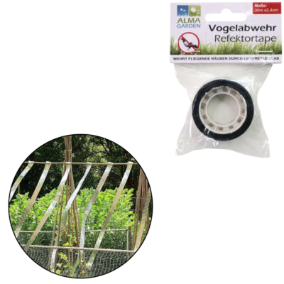 Afbeelding laden in galerijviewer, Alma garden vogelwerend reflectie tape 30 m | 24 stuks
