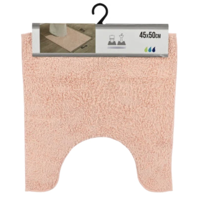 Afbeelding laden in galerijviewer, Wc mat roze polyester 45 x 50 cm | 6 stuks
