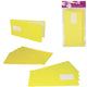Kaarten met enveloppen geel 21 cm 5 stuks | 48 stuks