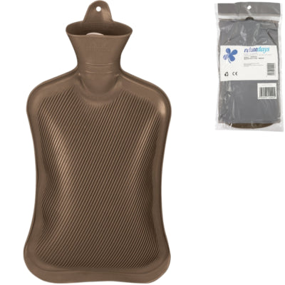 Afbeelding laden in galerijviewer, Relaxdays warmwater kruik bruin 2 l | 6 stuks

