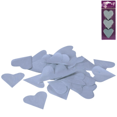 Afbeelding laden in galerijviewer, Confetti hart blauw 100 g | 24 stuks
