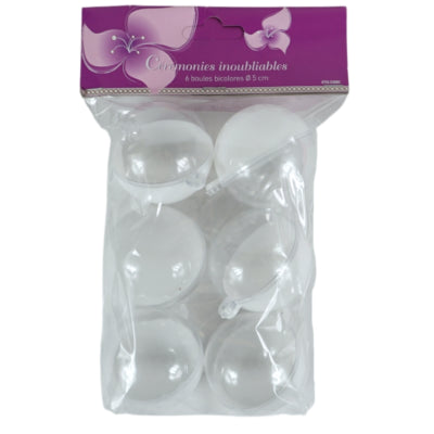 Afbeelding laden in galerijviewer, Hangerbal wit 5 cm set van 6 | 32 stuks
