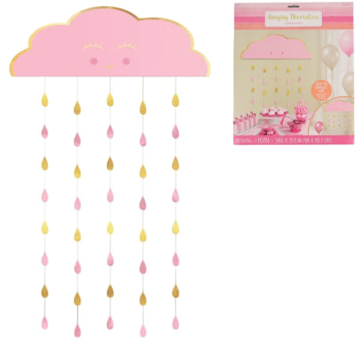 Afbeelding laden in galerijviewer, Amscan deurgordijn babyshower roze goudkleurig 193 cm | 12 stuks
