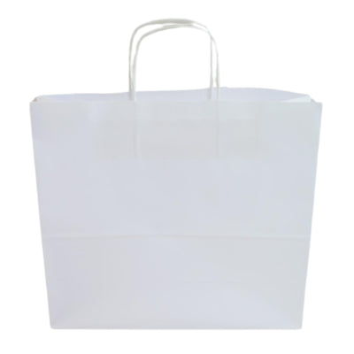 Afbeelding laden in galerijviewer, Papieren tas wit 35 cm set van 100
