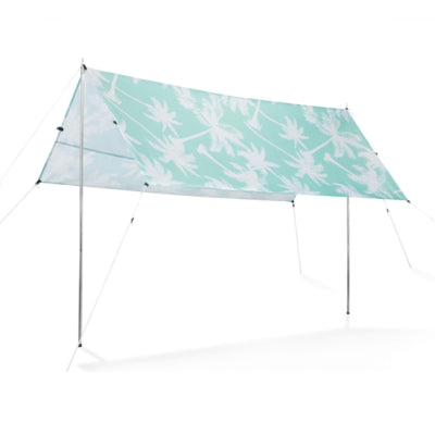 Afbeelding laden in galerijviewer, Garvida schaduwdoek wit mintgroen 218 cm | 6 stuks
