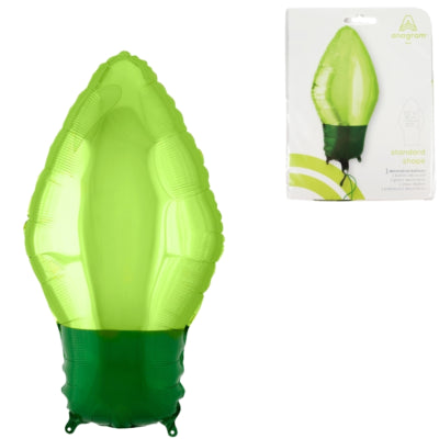 Afbeelding laden in galerijviewer, Amscan folie ballon kerstlamp groen 55 cm | 25 stuks
