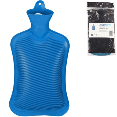 Afbeelding laden in galerijviewer, Relaxdays warmwater kruik blauw 2 l | 6 stuks
