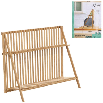 Afbeelding laden in galerijviewer, 5five afdruiprek bamboe 60 cm | 4 stuks
