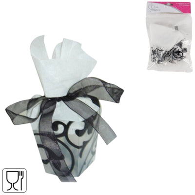 Afbeelding laden in galerijviewer, Miss france geschenkverpakking zwart 5 cm set van 6 | 24 stuks
