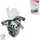 Miss france geschenkverpakking zwart 5 cm set van 6 | 24 stuks