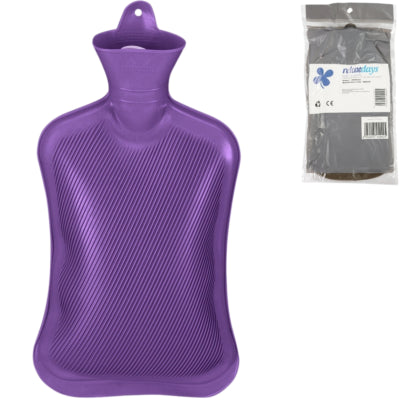 Afbeelding laden in galerijviewer, Relaxdays warmwater kruik paars 2 l | 6 stuks
