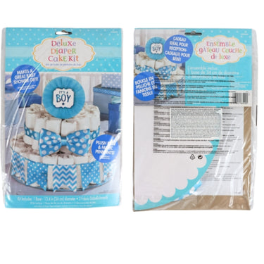 Amscan diy pakket luiertaart its a boy set van 4 | 24 stuks