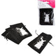 Fluwelen zakjes bruiloft 10 cm 4 stuks | 24 stuks