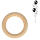 Amscan ballongewicht ring hout 8 cm | 24 stuks