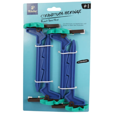 Afbeelding laden in galerijviewer, Tchibo strandlaken haringen 16 cm 4 stuks | 27 stuks
