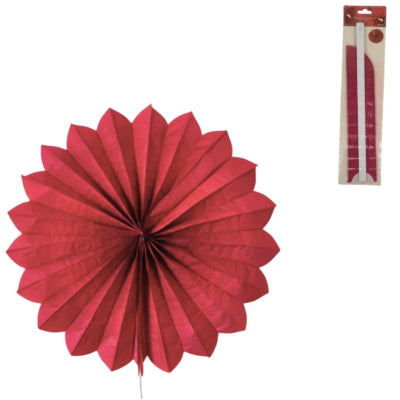 Afbeelding laden in galerijviewer, Decoratieve waaier bordeaux 60 cm | 24 stuks
