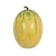 Decoratie fruit honingmeloen geel groen 15 cm | 6 stuks