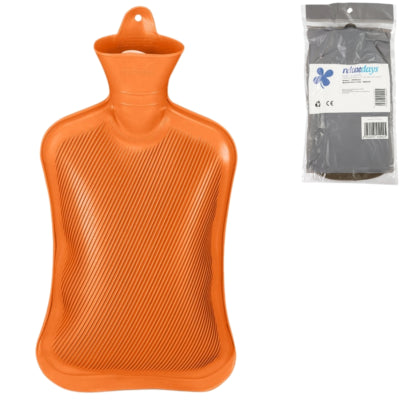 Afbeelding laden in galerijviewer, Relaxdays warmwater kruik oranje 2 l | 6 stuks
