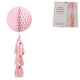 Amscan honeycomb bal roze 71 cm | 12 stuks